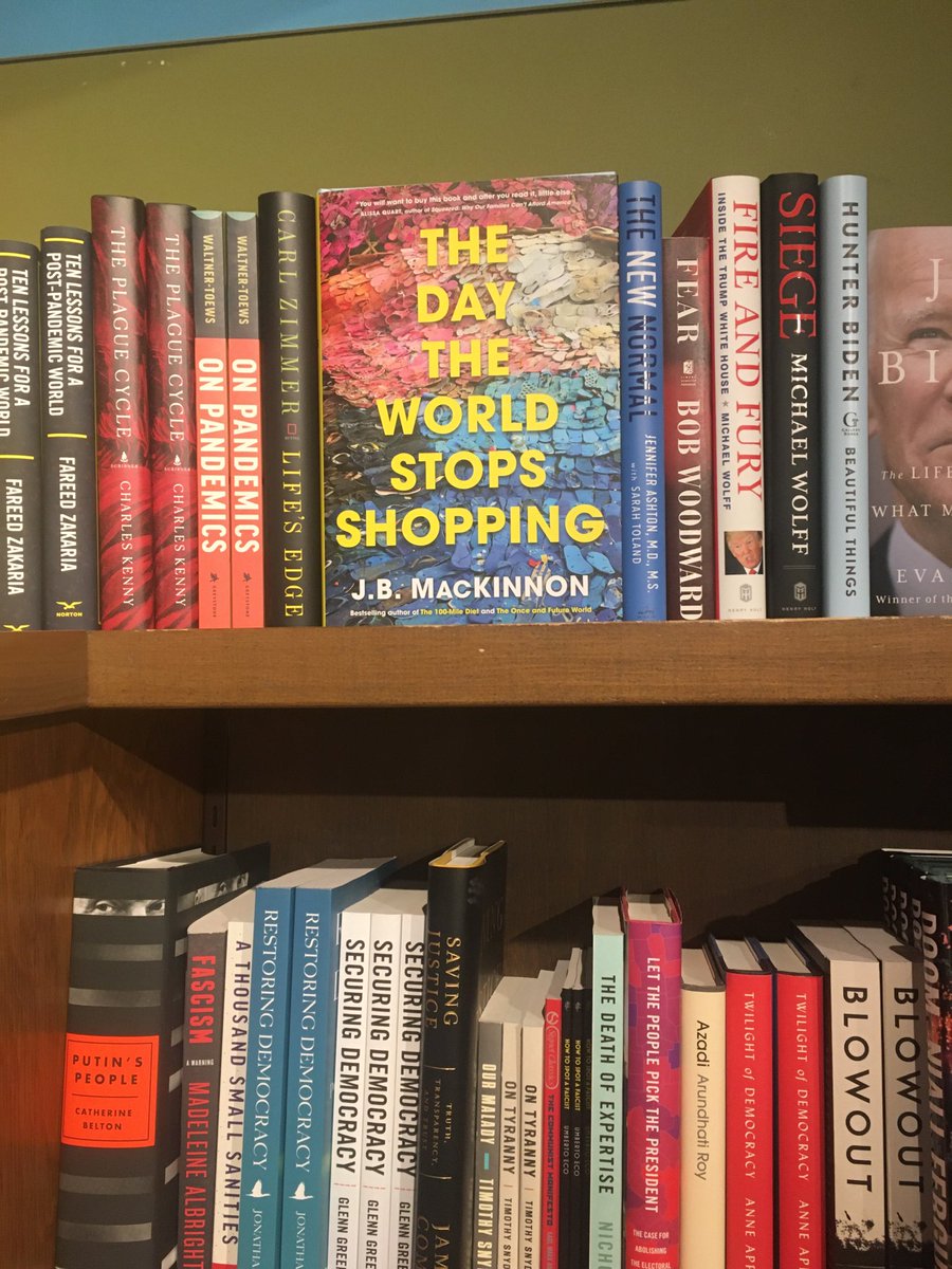 Leanne Allison (@leanneeallison) on Twitter photo Happy to see The Day the World Stops Shopping by <a href="/JB_MacKinnon/">JB MacKinnon</a> at our local bookstore, Cafe Books in Canmore. Happy to see The Day the World Stops Shopping by <a href="/JB_MacKinnon/">JB MacKinnon</a> at our local bookstore, Cafe Books in Canmore.