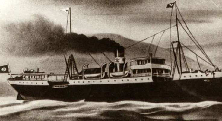 LezzzetAbi's tweet photo. Bu arada 'Ve vapur gidiyor...' / 'E la nave va...' / Bandırma... / 19 Mayıs 1919... https://t.co/Ob1Elk8jUp