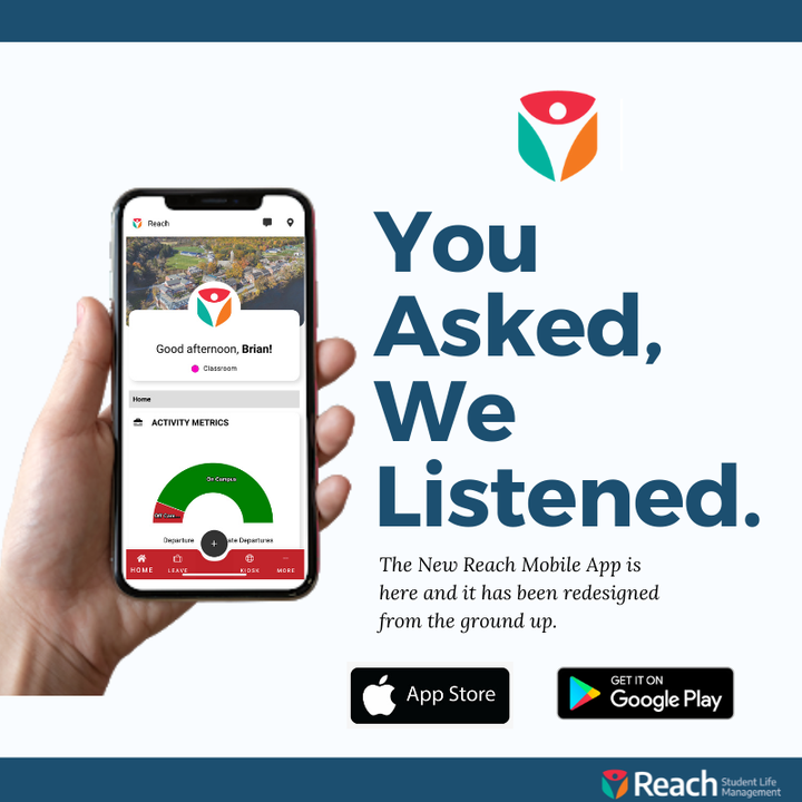 Download the NEW Reach App now. 

zcu.io/2G7x 

#boardingschool #education #reachboarding #tabs #independentschool
#school #teacherhacks #studentlife #boardingschools
#absa