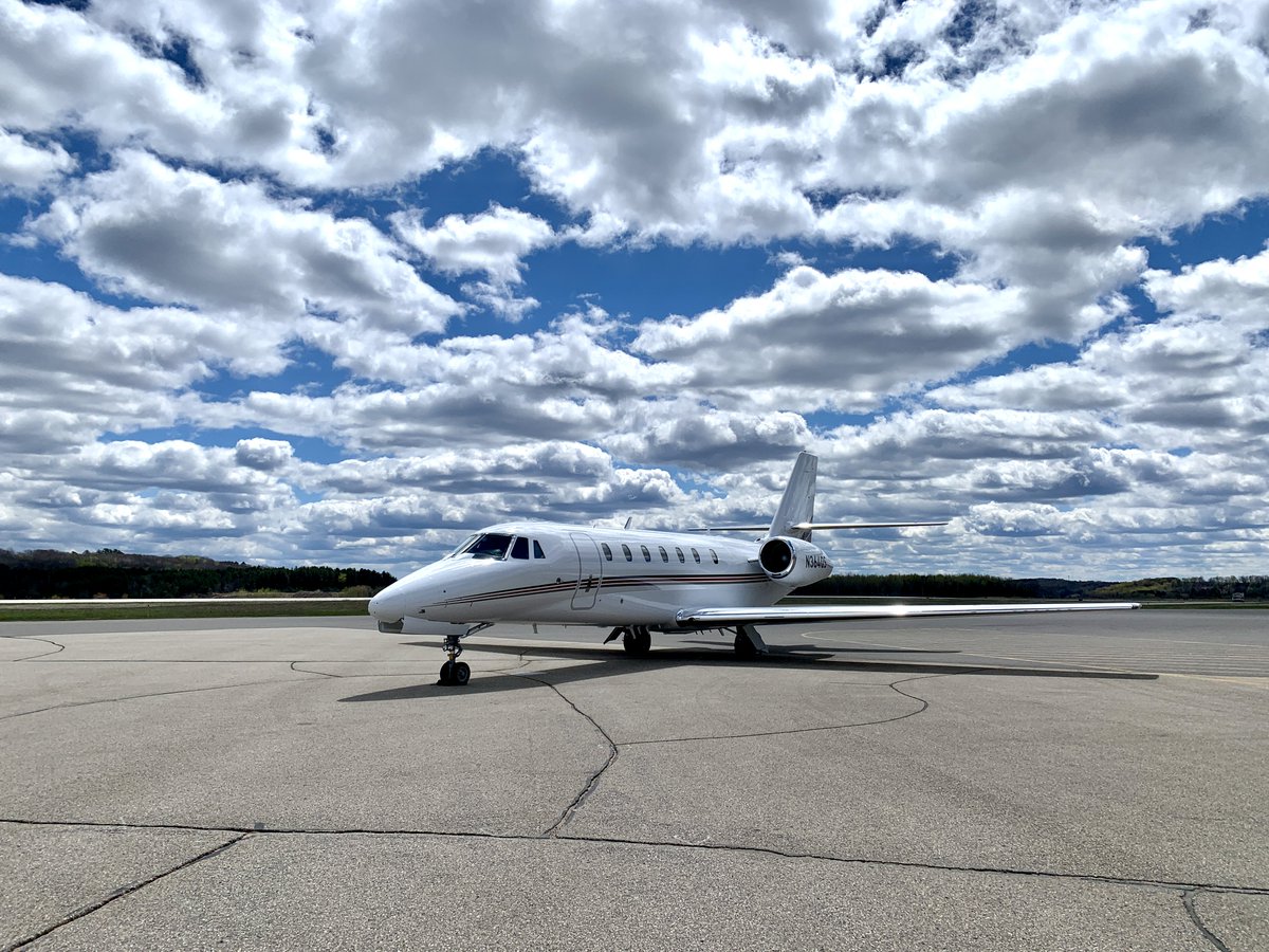 kubickaviation's tweet photo. Two recent visitors.  P2006T on the left; Cessna Citation Sovreign (C680) on the right. https://t.co/XwmBNkpQrc