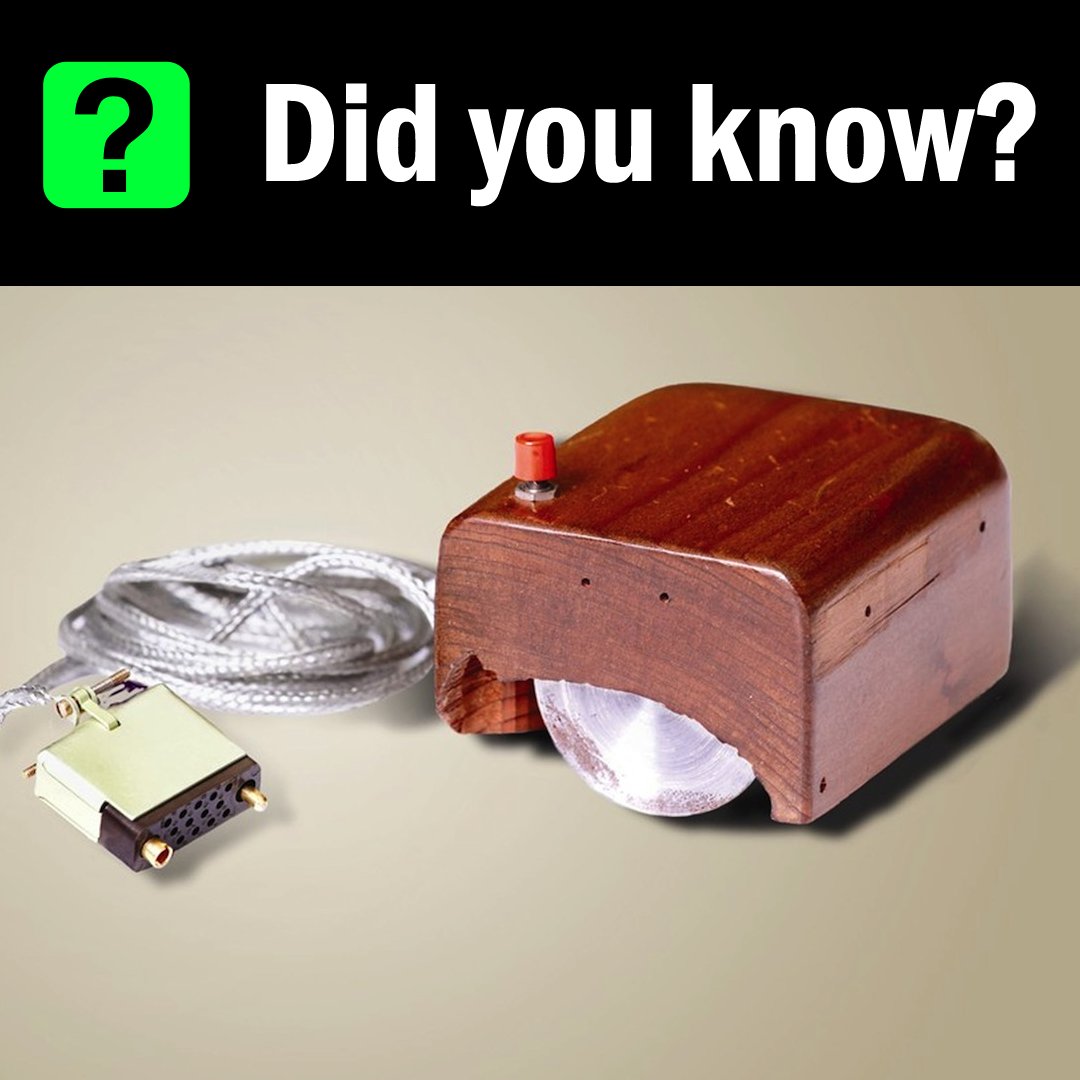 Computer Science Society (CSS) Kingston University on X: "💡The first computer mouse was invented by Douglas Englebert in 1964 - and was made of wood! 📸Pictured, the first computer mouse! https://t.co/cNL0KjdJXn" /