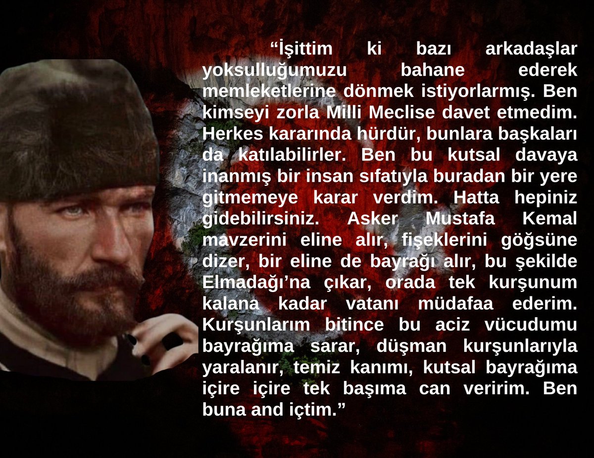 erturk_hsyn's tweet photo. Yolun yolum, andın andımdır. Bu yolda; muhtaç olduğum kudret, damarlarımdaki asil kanda mevcuttur. #meşalebende https://t.co/eQ9o3qMsUf