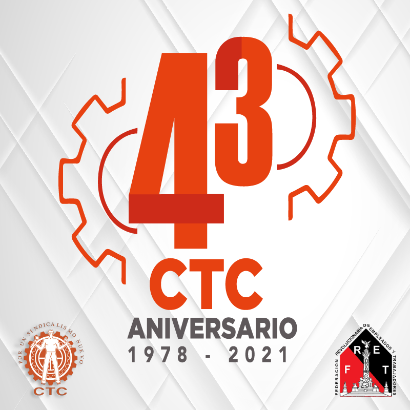 FretNacional's tweet photo. Hoy celebramos el 43 aniversario de la CTC, 43 años de historia y lucha de nuestra querida @CTC_Nacional por los derechos laborales. 
#43AniversarioCTC #SomosCTC https://t.co/mZeFHCVX5C