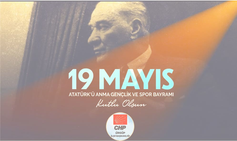 Yüreğinde Atatürk sevgisi olan ve Cumhuriyet'e sevdalı herkesin 19 Mayıs Atatürk' ü Anma Gençlik ve Spor Bayramı Kutlu Olsun .

CHP Ürgüp İlçe Başkanı
Fulya GÜLŞEN ALTINSOY 

#102yıldırbandırmavapurundayız
#19mayısatatürküanmagençlikvesporbayramı
#chpürgüp