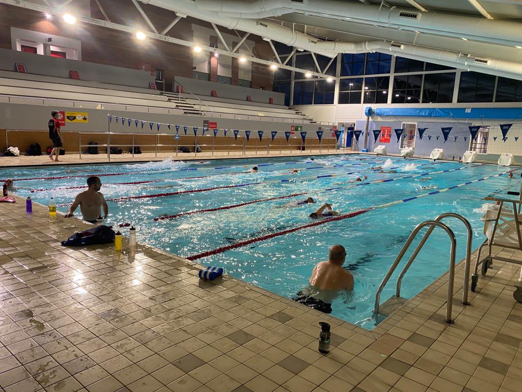 KMSC back training together as a club! Happy Days!! It’s been about time they let the oldies back in the water! 🐧 @Swim_England @swimGBmasters @JMNSwimmer