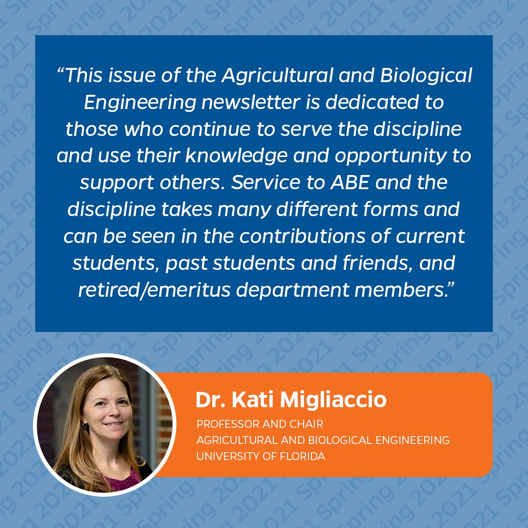 The latest ABE Update is available now! Check it out on our website at abe.ufl.edu/newsletter!