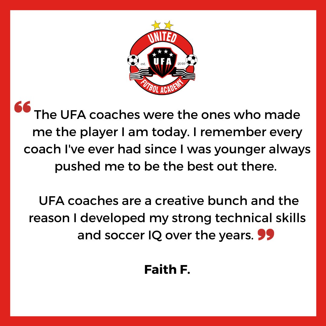 UFAMetroAtlanta's tweet photo. Testimonial Tuesday from a UFA Metro Atlanta Girls Alumni &amp; Current UGA Soccer Player Faith! Once United, Always United. 👊🏻
#TestimonialTuesday #UFAAlumni #UFAMetroAtlanta #United #womenssoccer #UGAsoccer https://t.co/QU8wKwCZ3Z