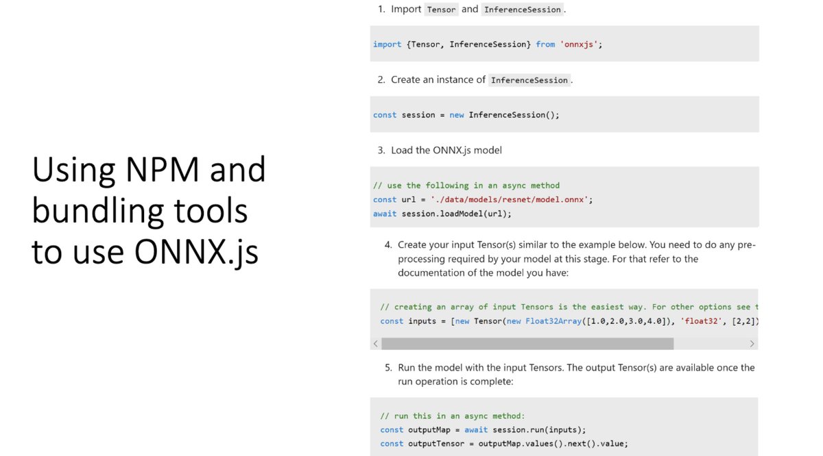 gp_pulipaka's tweet image. Run #PyTorch in the Browser using #ONNXJS. #BigData #Analytics #DataScience #AI #MachineLearning #IoT #IIoT #Python #RStats #TensorFlow #Java #JavaScript #ReactJS #GoLang #CloudComputing #Serverless #DataScientist #Linux #Programming #Coding #100DaysofCode
bit.ly/3orJd9U