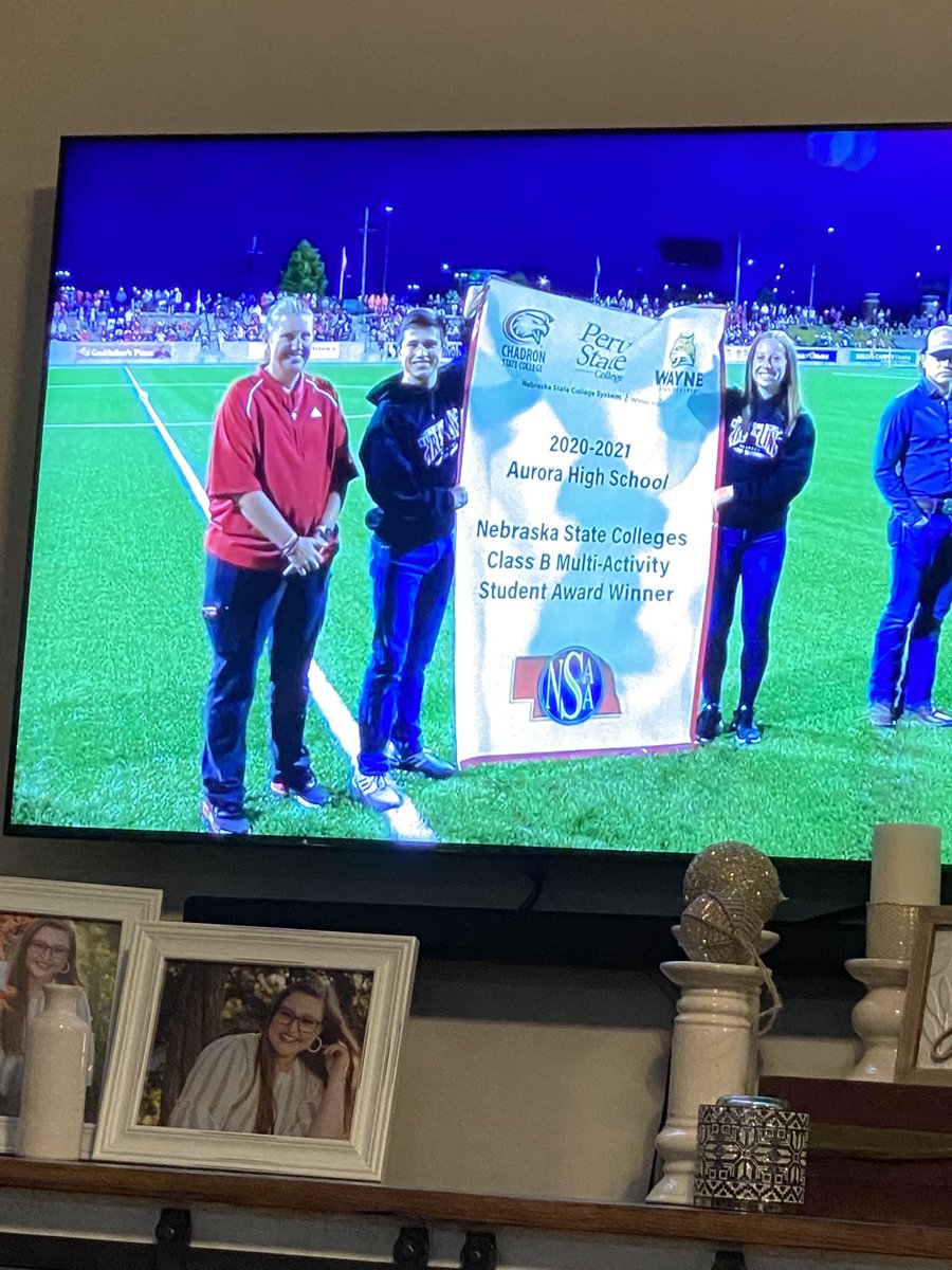 ⁦<a href="/AuroraHuskies/">Aurora Huskies</a>⁩ ⁦<a href="/scattau/">Sonja Cattau</a>⁩ ⁦<a href="/JeremyOswald11/">Jeremy Oswald</a>⁩ ⁦<a href="/JessGallagher77/">Jessica Gallagher</a>⁩ receiving the Class B Multi-Activity Award