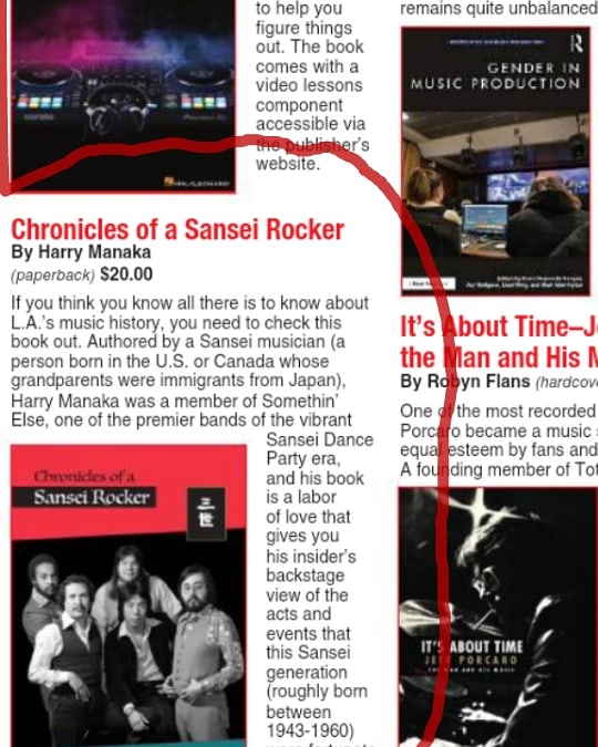 Thank you @musicconnection Connection Magazine!  May 2021 - Book Store Listing
'Chronicles of a Sansei Rocker' by Harry Manaka 
Pick up your copy at: Sanseirocker.com 
 #musicconnectionmagazine #ChroniclesofaSanseiRocker #HarryManaka #WarrenMediaAndMarketing #DanWarren