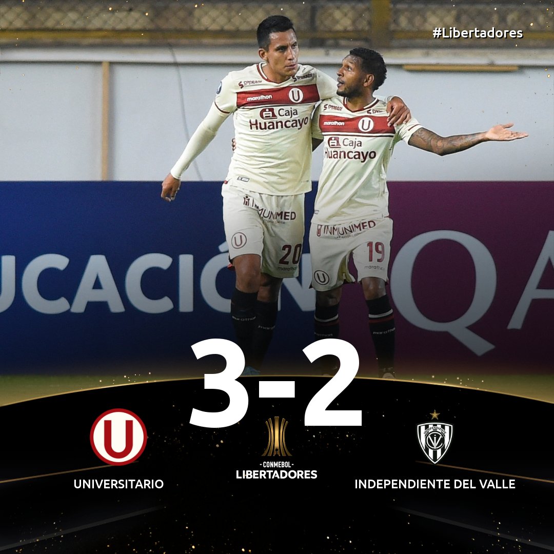 Cómo quedó Ind. Del Valle vs Universitario