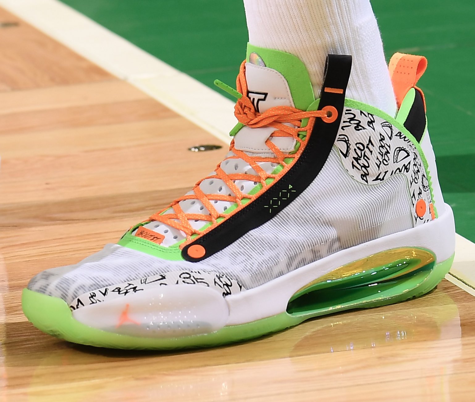 Nick DePaula on X: Jayson Tatum in his first signature shoe, the Jordan  Tatum 1 at #NBAAllStar 👀👀  / X