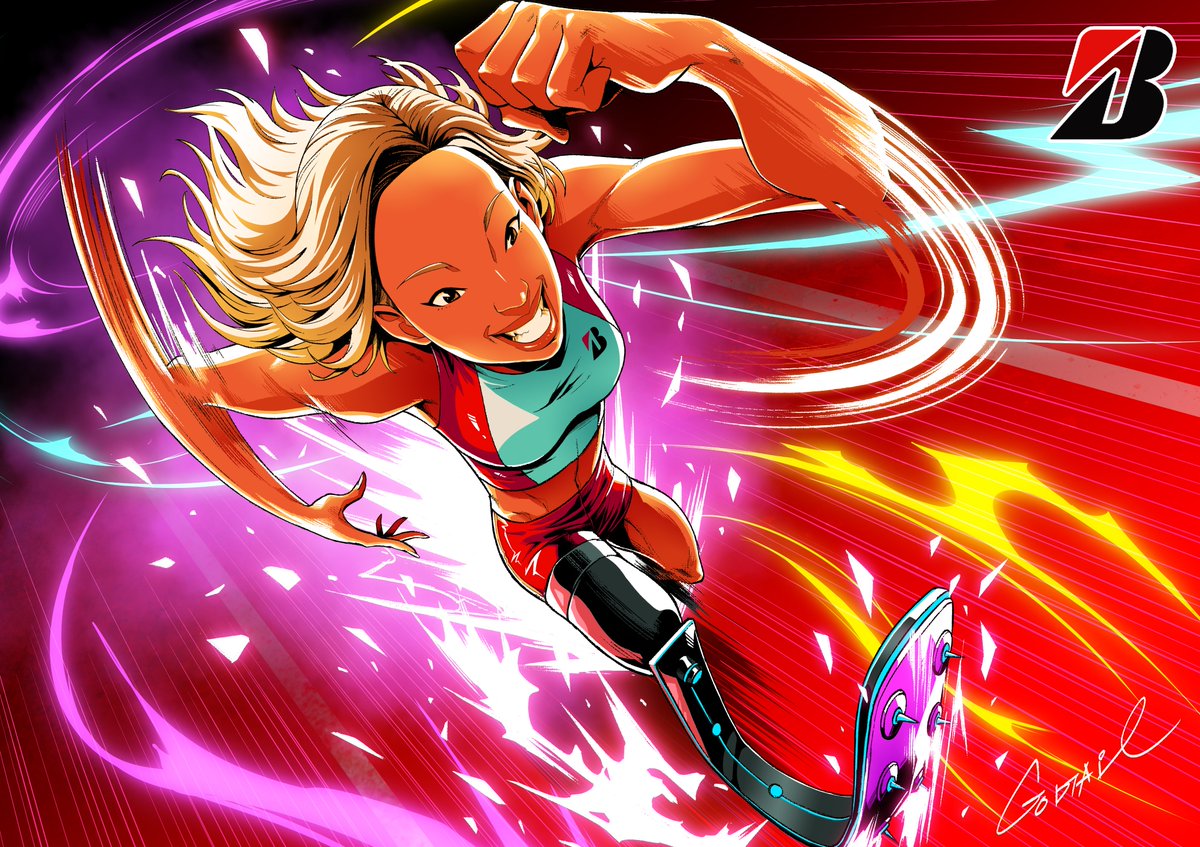 Godtail 公式パラリンピックのブリジストンの選手さんたちも描かせていただきました とても微妙な世の中だけど やっとこの絵たちが 表に出てくれて嬉しい Paralympics Bridgestone ブリジストン公式hp T Co 45it0onl3p T