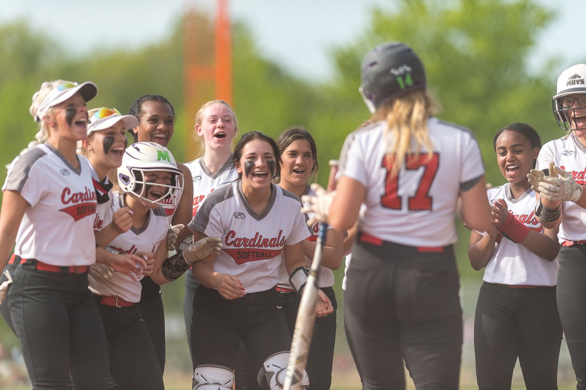 Brookside's <a href="/c_lark14/">Faye Clark</a> is greeted by her teammates after hitting a home run at Wellington tonight. The <a href="/bhs_softball17/">Brookside Softball</a> get hot early and get a 12-3 win in the D3 District Semifinal at Wellington. <a href="/Brookside_AD/">Brookside Athletics</a>