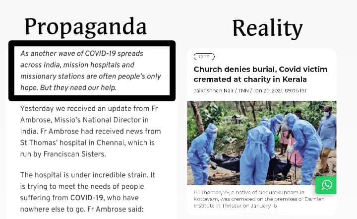 Missionaries stations are often people's only HOPE??? How many churches in india have turned into covid centres?

#IndiaFightsCOVID