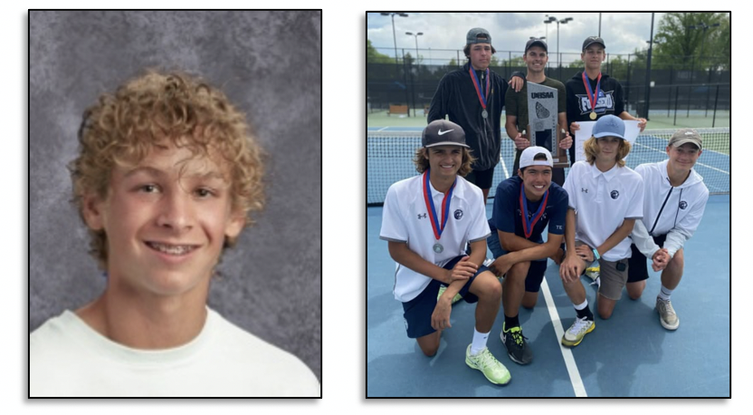 This freshman's tennis skills are the envy of most high school seniors! Congratulations to Corner Canyon High's Aidan Rideout, a state title winner in second singles. #GoChargers #WeAreCanyons <a href="/CCHSSportsLIVE/">CornerCanyonSports</a>