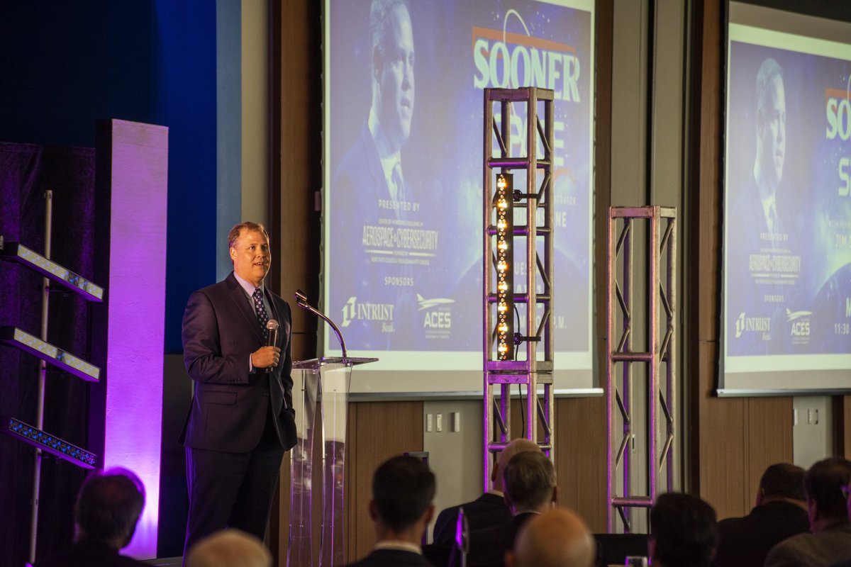 RoseState's tweet photo. What a wonderful event today! A HUGE Thank You to @JimBridenstine for speaking and filling us with all your knowledge! 🪐 (1/2) #SoonerToSpace #RoseState https://t.co/0SU9XSCjNw