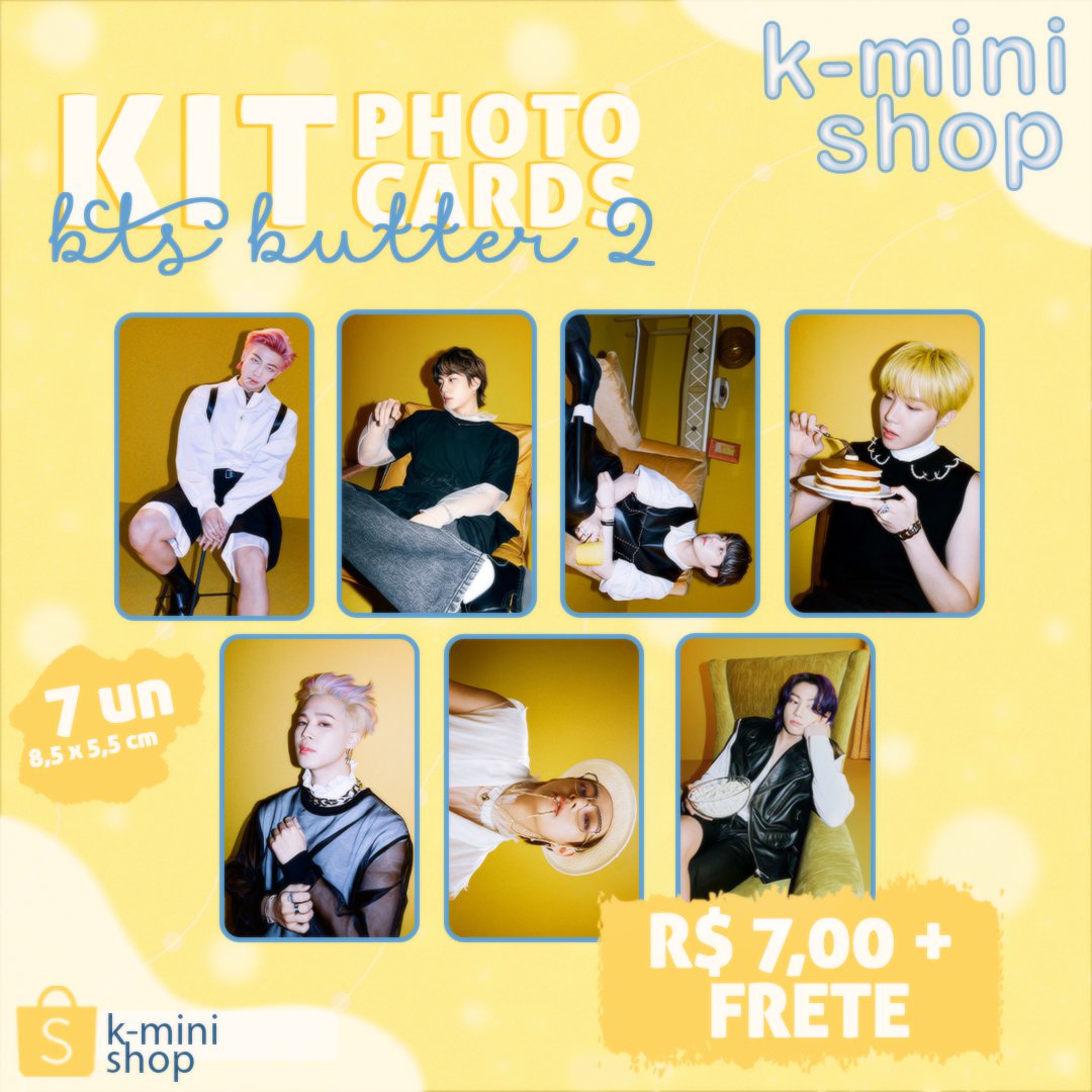 KMiniShop's tweet image. Disponível 

Photocards BTS BUTTER 

R$7,00