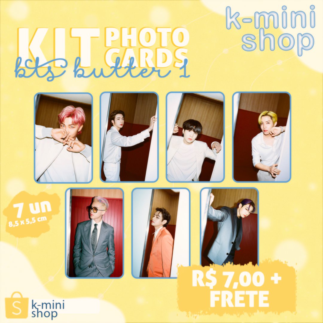 KMiniShop's tweet image. Disponível 

Photocards BTS BUTTER 

R$7,00