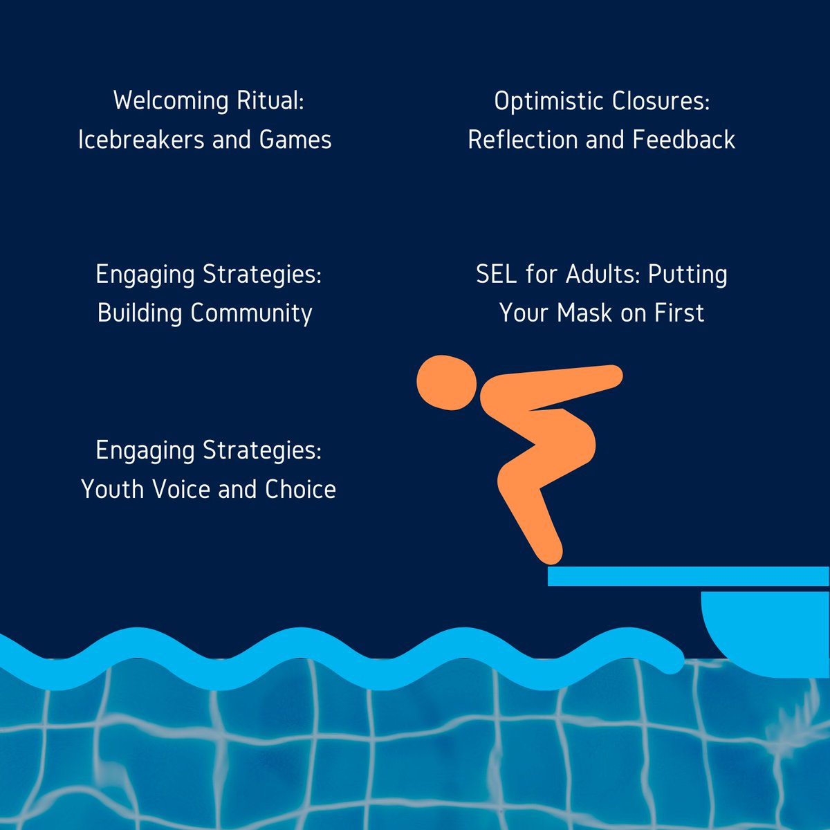 theARFoundation's tweet photo. Diving into summer, with #LearnAllTheTime Summer Springboard program. This weeklong program provides 5 SEL-based professional development training sessions for frontline staff. 🌊🏄♂️💙 https://t.co/oxhsaoMGHp