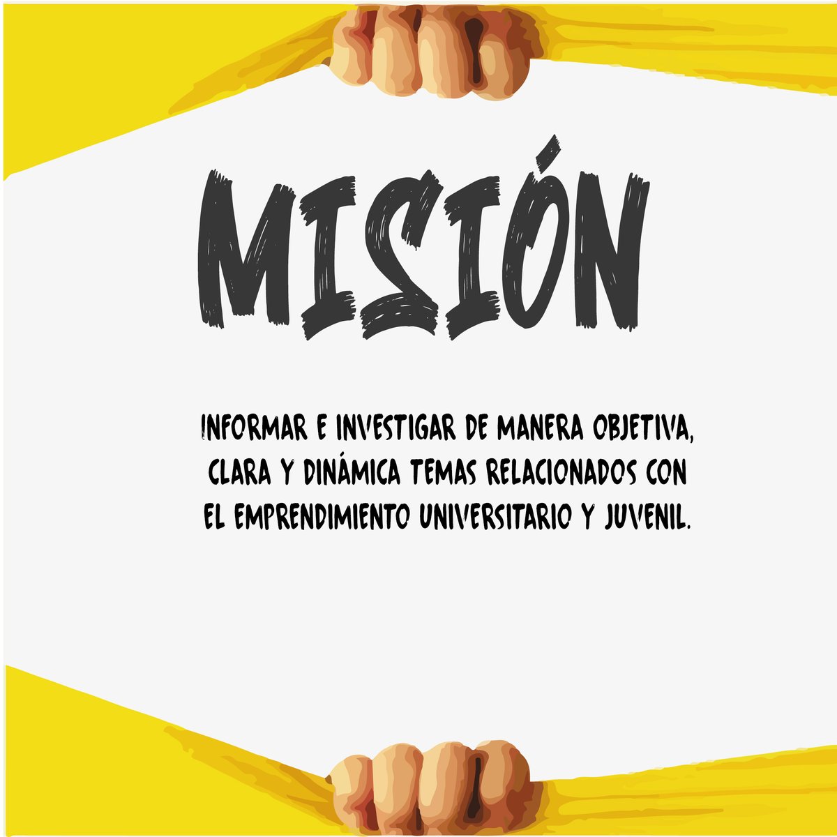ChambaCrea's tweet photo. 💡Nuestra MISIÓN💡

#Creatuchamba #emprendimiento #emprendedores #empreender #universitario #universidad https://t.co/6xtX4RG9EW