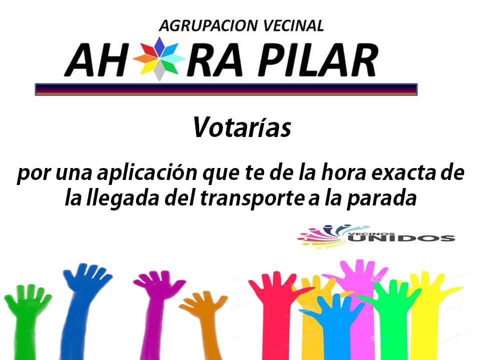 AhoraPilar's tweet photo. En la era de las tecnologías , las comunicaciones y los celulares  , es urgente  que Pilar cuente con  una aplicación que le  indique al Vecino a  que hora llegan los transportes , llámese colectivo , trenes  remises , #Seguridad 
SABEMOS COMO HACERLO https://t.co/skXPh45EaY