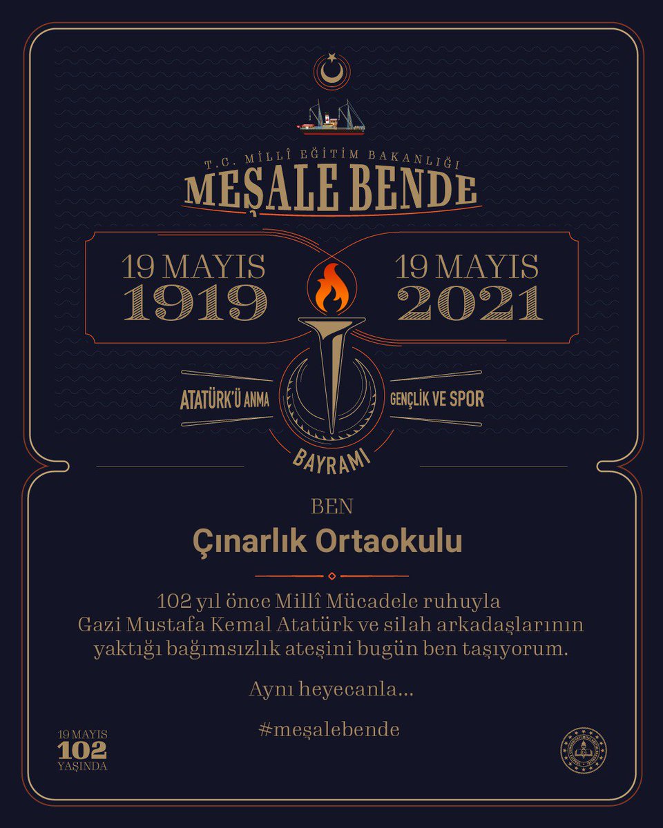 İlelebet sönmez bu meşale... #19MayısGenclikveSporBayramı #19Mayıs1919