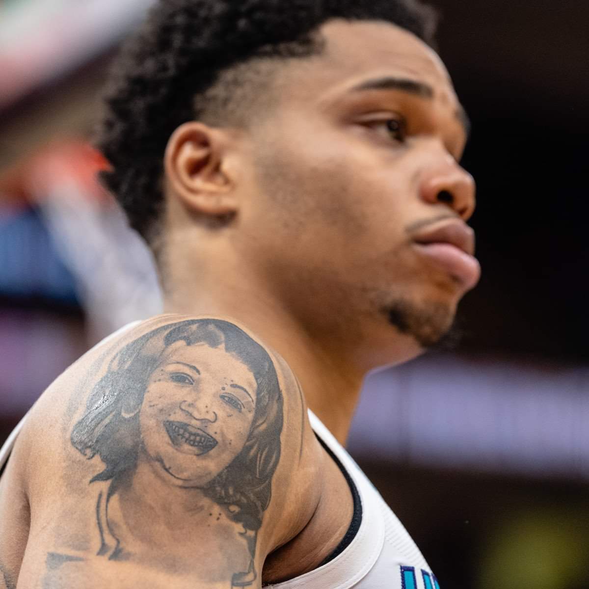  milesbridges added to his ink collection with a private home session  with jeezytattoos Bridges got this insanely detailed shoulder piece  including a  By inkednba  Facebook