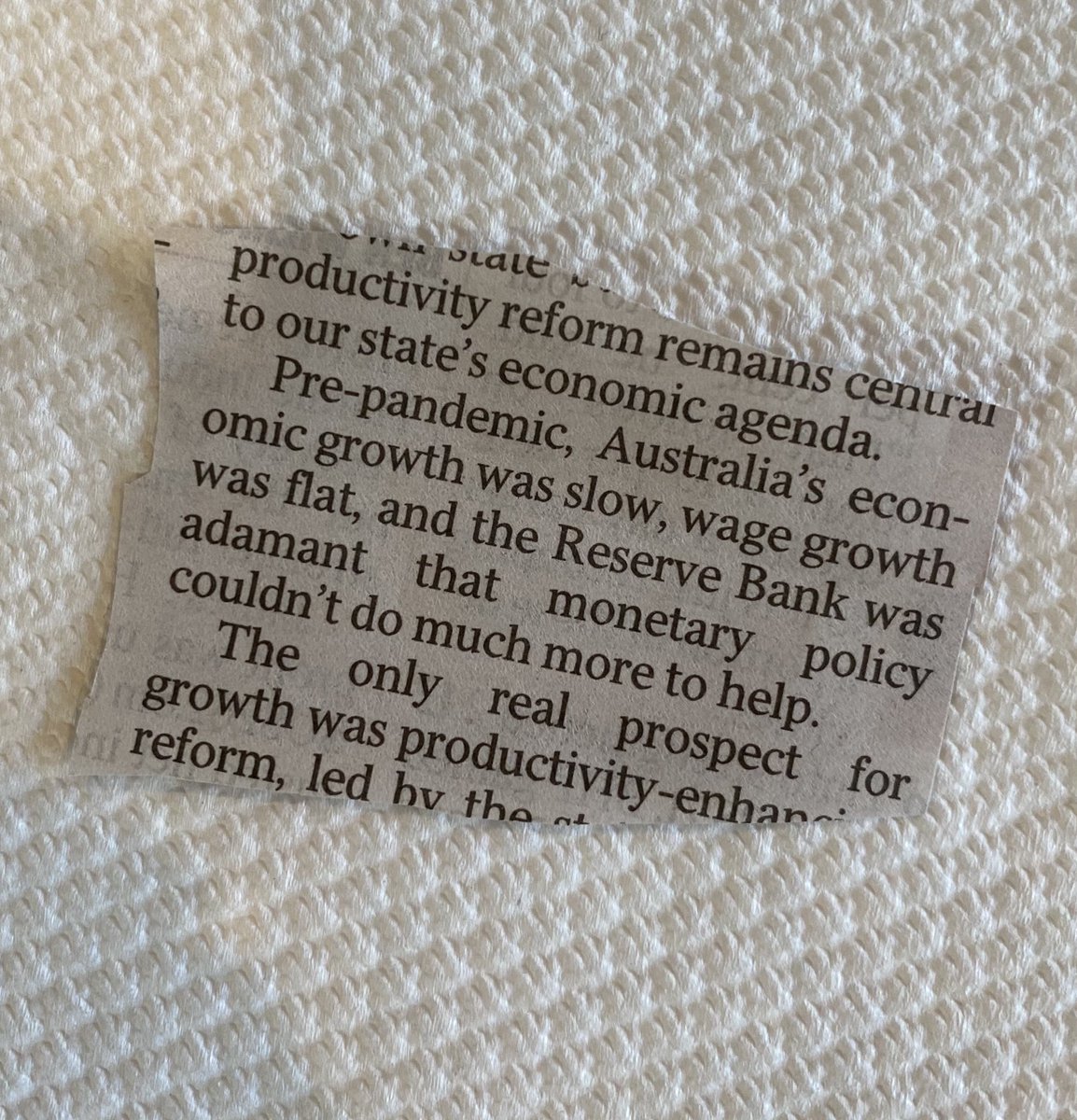 AlboMP's tweet image. NSW Liberal Treasurer Dominic Perrottet in @dailytelegraph calls out slow economic growth and flat wages PRE pandemic- Budget locks in low growth, fall in real wages into the future #LibFail #auspol