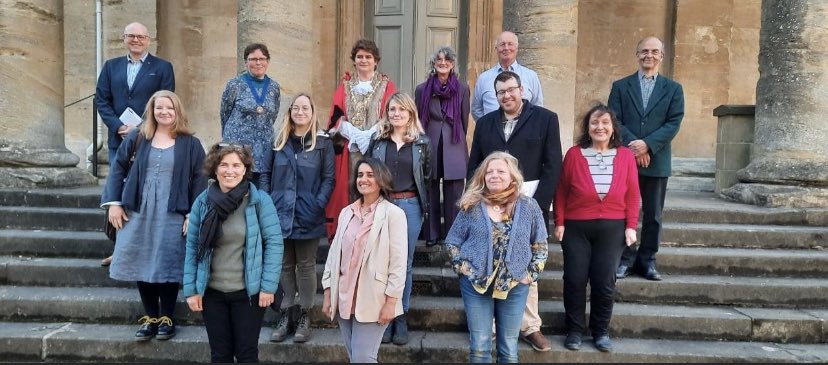 Chipping Norton Town Council minus (Eve Cole's and I) on the steps of Chipping Norton Town Hall. Congratulations Mayor Georgia Mazower and deputy Sandra Coleman.