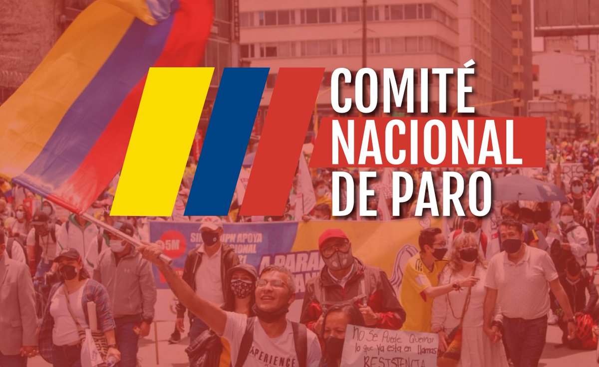IUInternacional's tweet photo. #Colombia 🇨🇴
🚶‍♂️🚶🚶‍♀️#ParoNacional 

El gobierno de @IvanDuque no quiere negociar. 
#ParoNacional19M 

⚠️COMUNICADO DEL #ComiteNacionaldeParo ⚠️

📌 Comunicado en la web 
https://t.co/lRPLycqk8v

🔴 Video Promo
https://t.co/ftM3hTCXOa 

@cutcolombia @fecode @CGTCol https://t.co/hsTNo3ejUT