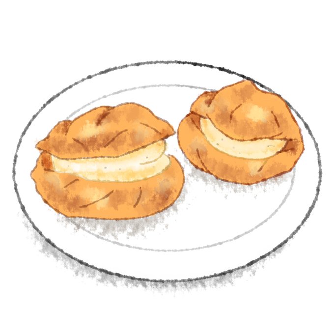 シュークリームのtwitterイラスト検索結果