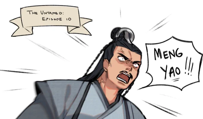 cw blood / the untamed episode 10 spoilers

i dont think this moment was supposed to make me laugh as hard as it did #MDZS 
