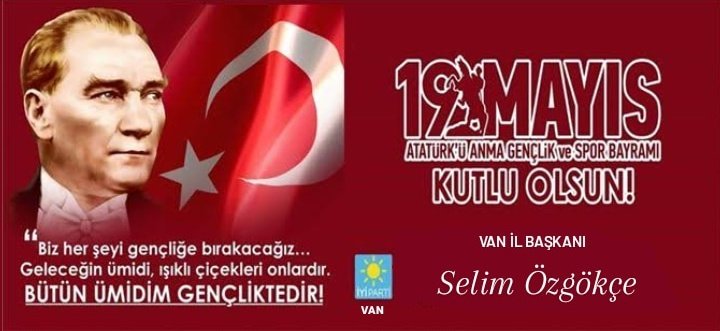 🇹🇷 102 yıl önce bugün Samsun'a ayak basarak, Kurtuluş mücadelesini başlatan Ulu Önderimiz Mustafa Kemal Atatürk, silah arkadaşları ve tüm şehitlerimizi saygıyla anıyor; milletimizin 19 Mayıs Atatürk'ü Anma, Gençlik ve Spor Bayramı'nı kutluyoruz. #19Mayıs1919