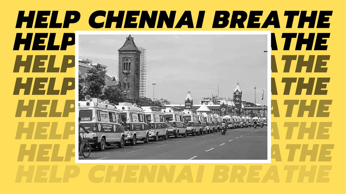 Help us bring #oxygen to #chennai's marginalized communities by donating to tinyurl.com/help-chennai-b…. We're a volunteer collective offering #mutualaid. 
 
#IndiaNeedsOxygen #Indianeedsvaccines #VaccineForAll #Oxygen #IndianVariant #India #bbcnews #COVID19India #COVIDEmergency2021