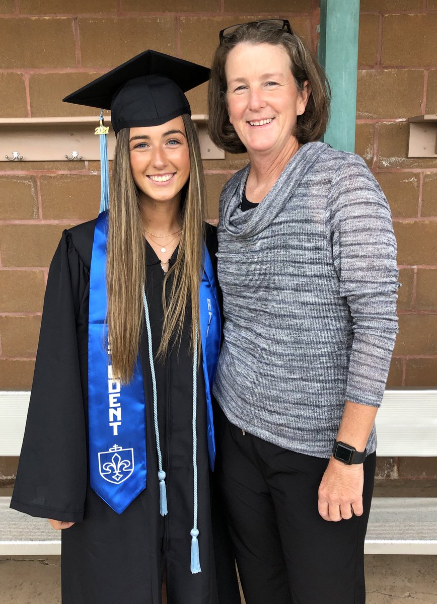 SLUSoftball's tweet photo. Congratulations to shortstop Maria Connell on her graduation today!!  #ProudBilliken #TalentedTeacher https://t.co/IDpjRGVAZX