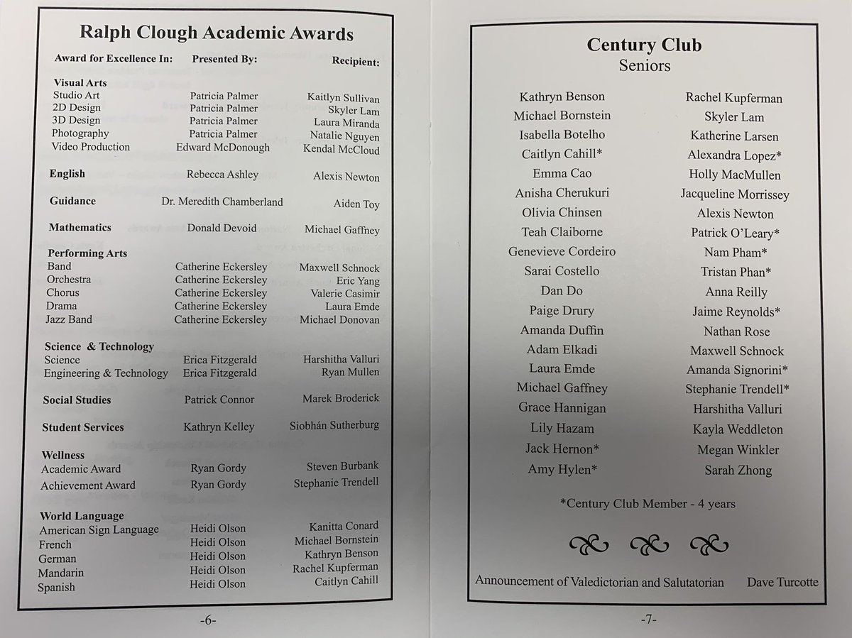 Congratulations to all the recipients of tonight’s Senior Scholastic Honors! #ExcellenceAndEquity