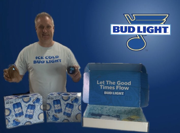 Big Thanks to <a href="/budlight/">Bud Light</a> for the playoff package!! Nothing better than <a href="/StanleyCup/">The Stanley Cup</a> Playoffs, ice cold Bud Light and <a href="/StLouisBlues/">St. Louis Blues</a> Hockey!! #stlblues