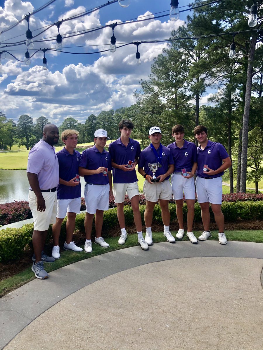 HurricaneChs's tweet photo. Proud of the hard fought round our guys played today! The Canes ended the season with a 2nd place finish at State. Congratulations to @brumlow_buck on winning low medalist shooting 68, and shout out to our entire team for another successful season! Go Canes! https://t.co/APLmiQBVQi