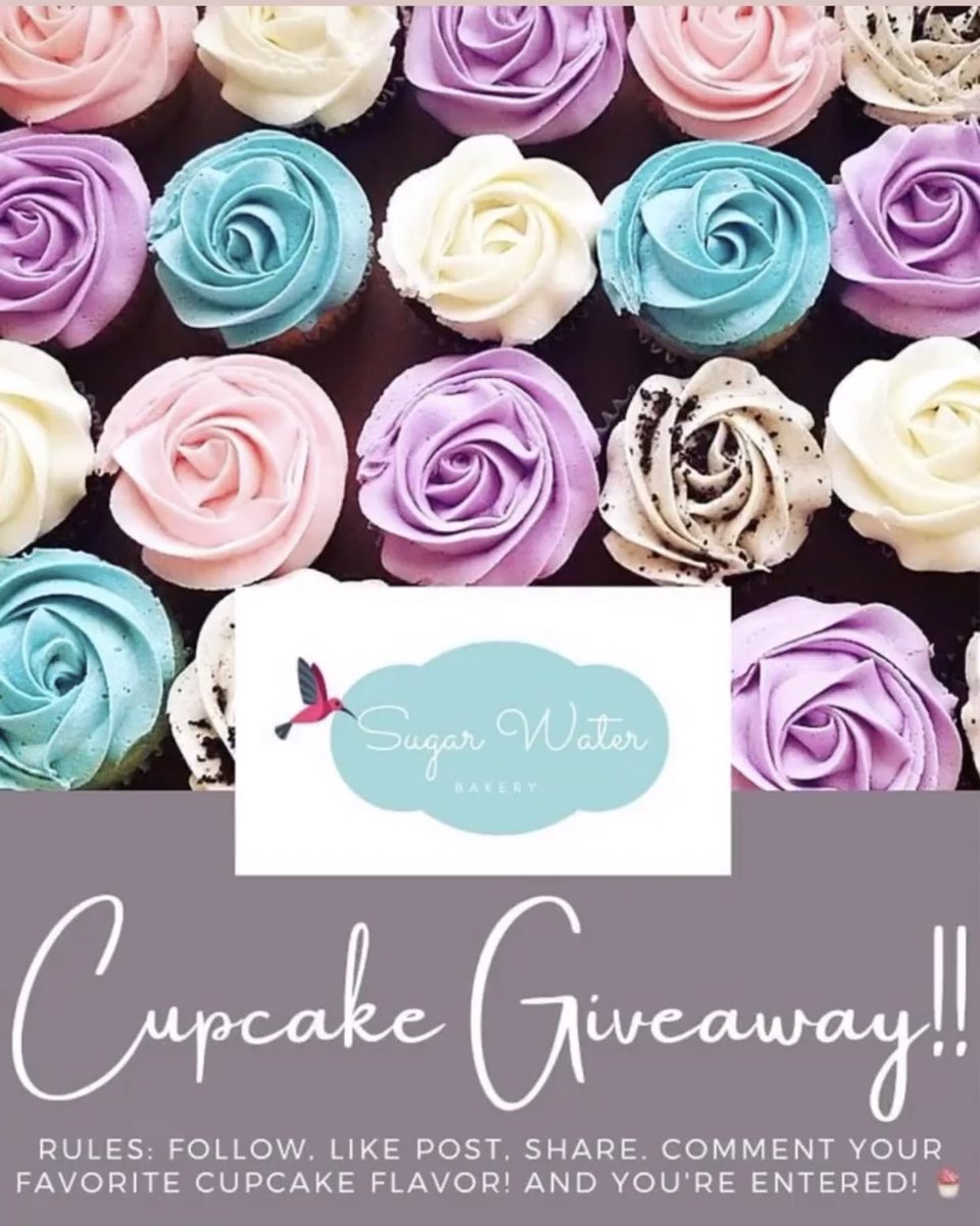 sugarwaterbake's tweet photo. Just a few days left!!! Head on over to our Instagram to enter! IG: Sugarwaterbakery #Bakery #Cupcakes #ColumbusOH https://t.co/rGTdJe6z7t
