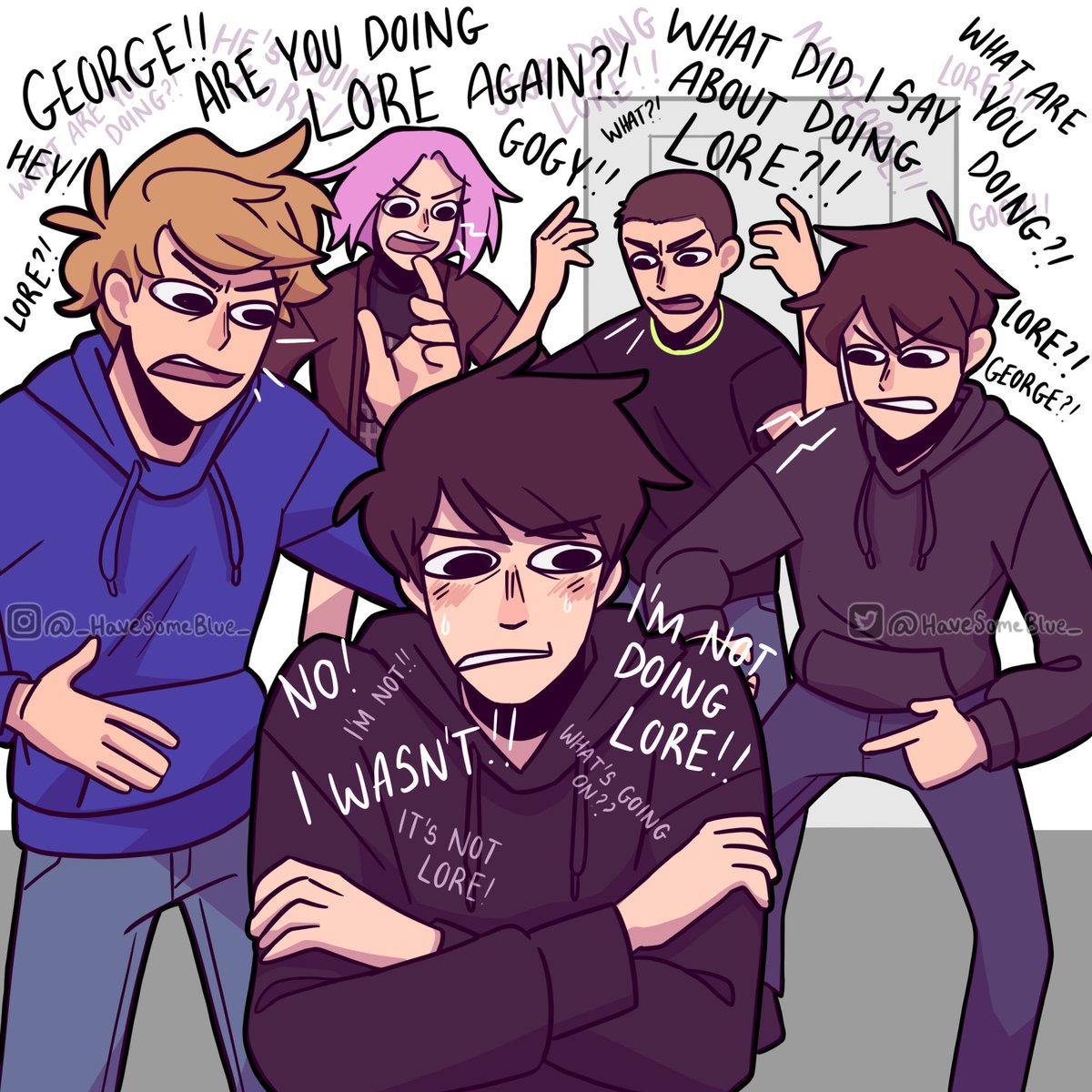 havesomeblue_'s tweet image. Everyone enjoy that George lore? Yeah.. me too

#georgenotfoundfanart #tommyinnitfanart #dsmpfanart #georgelore