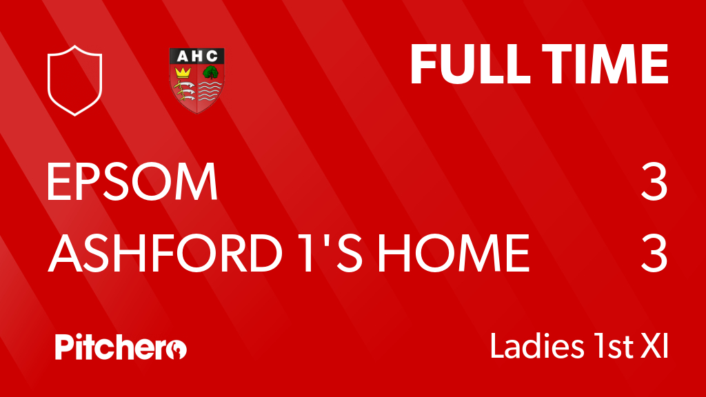 AshfordHockey's tweet photo. FULL TIME: Epsom 3 - 3 Ashford 1's home team
#EPSASH #Pitchero
https://t.co/0HGhrzmCRf https://t.co/9E8GSAsm1X