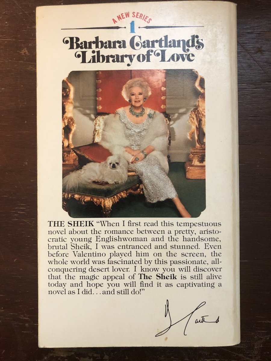 CW: racism; rapeWhen Barbara Cartland launched her Library of Love in the 70s, she chose The Sheik (an edited version) as #1 in the series. I haven’t read the edit and I’m curious if she removed the slurs or if it was only edited for length.