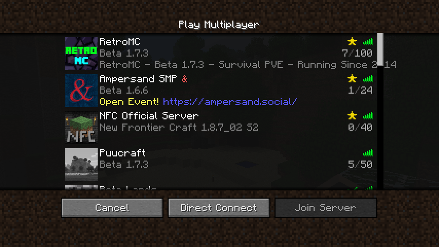 mineonlinedev's tweet image. MineOnline is a launcher for old Minecraft versions with loads of neat fixes and features!

• Skins and Sounds
• FOV Slider
• Discord Integration
• Mac and Linux Support
• Server List
• HD Texture Patch

And much, much more!

Check it out:
github.com/craftycodie/mi…