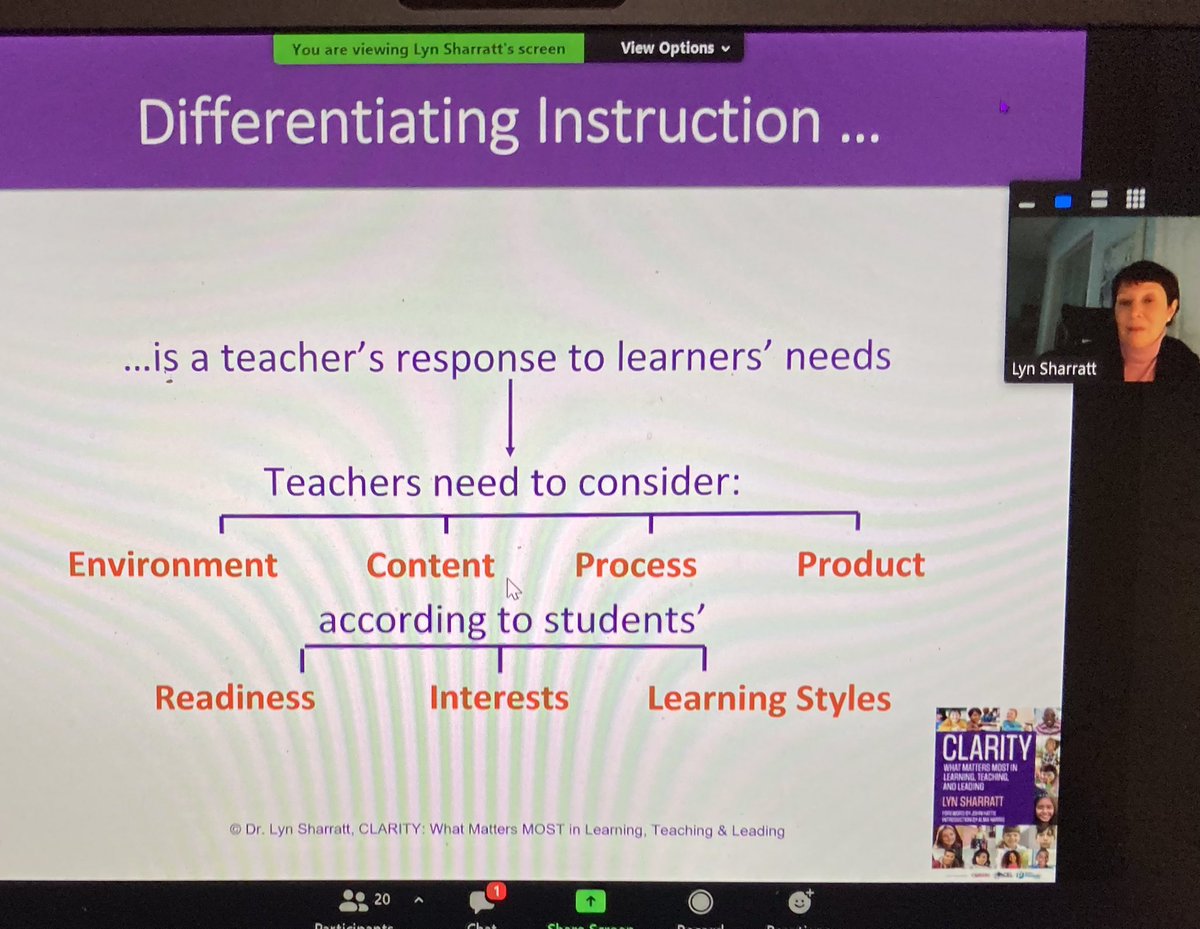Nashy_17's tweet photo. #LynSharratt #MACS #CLARITY 
Differentiation in four areas:
Environment, content, process and product https://t.co/Rgx2sgQcwY