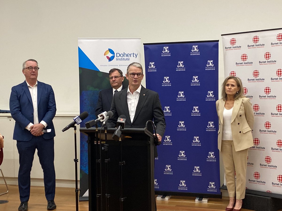 BurnetInstitute's tweet image. Great day for Australia and the region with the establishment of the #AIID, the Australian Institute for Infectious Disease. So exciting for @BurnetInstitute to be part of this initiative to tackle pandemics in the future,” @CrabbBrendan said. ⁦@VicGovAu⁩ ⁦