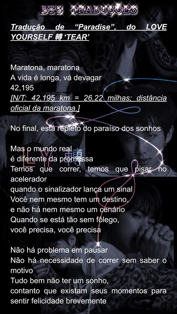 Tradução das músicas do Love Yourself: TEAR / X