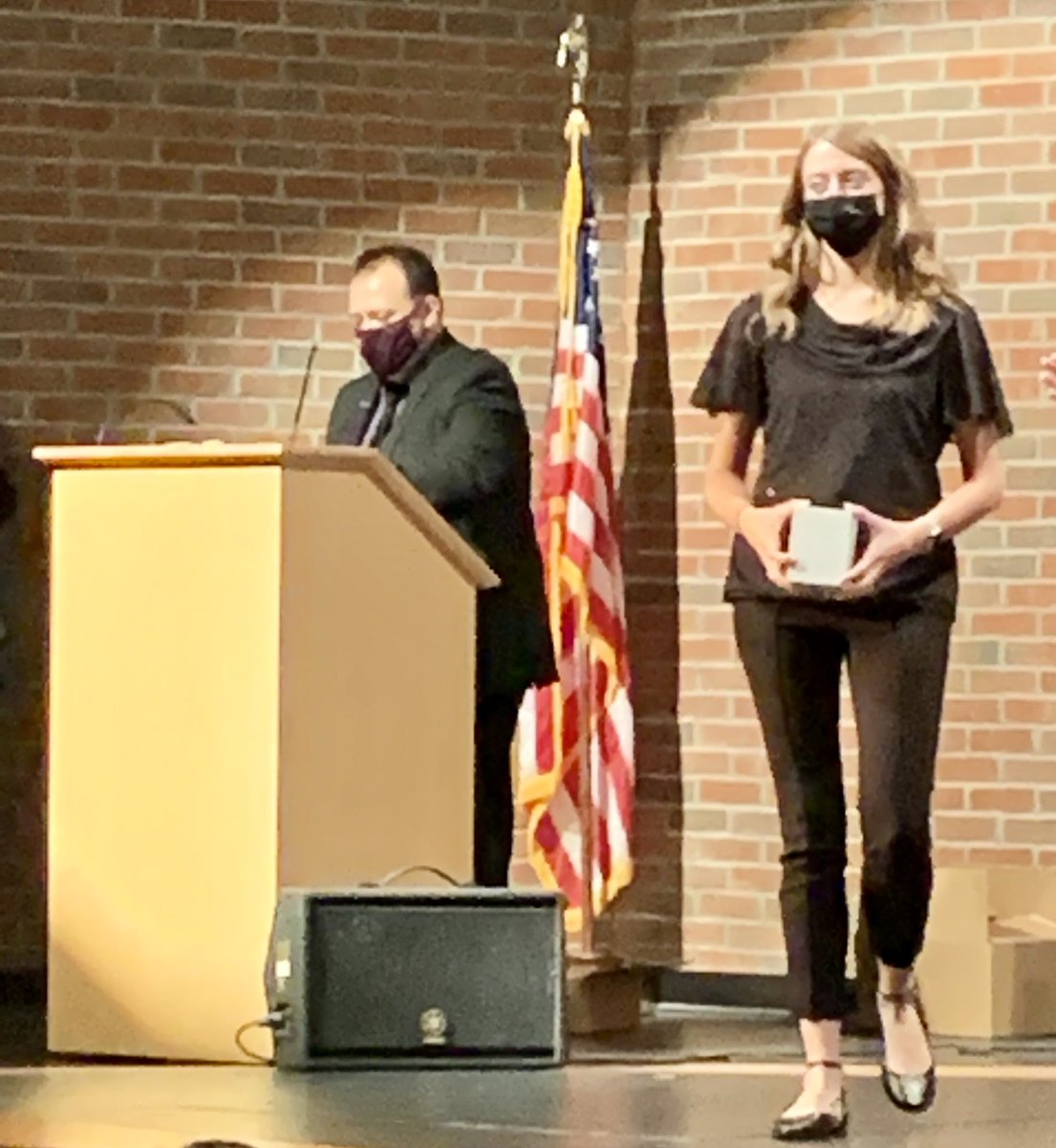The band did a nice job tonight at their concert. Congratulations to the seniors that were recognized, the winners of the Directors’ Awards, and Lauren Schaurer for receiving the John Philip Sousa Award.