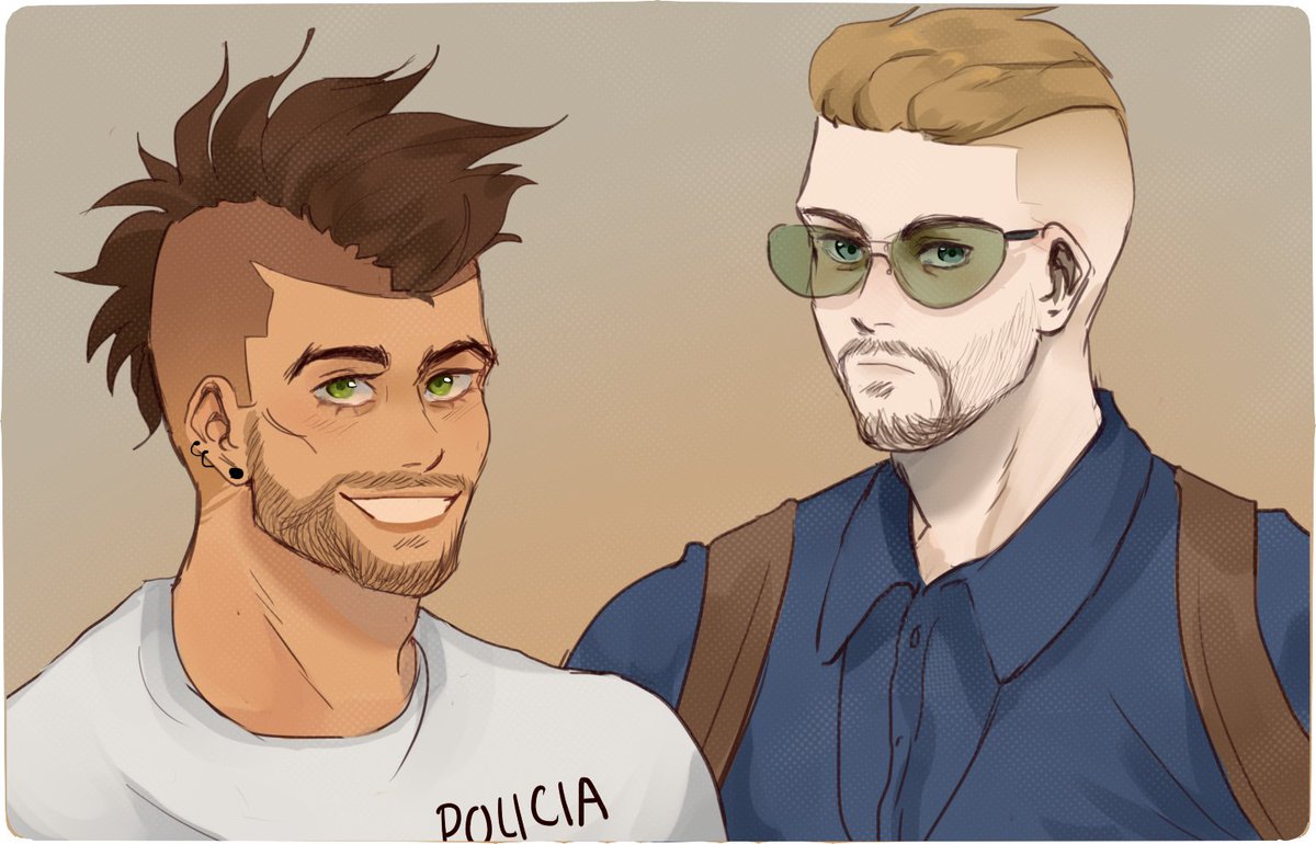 nederside's tweet photo. Los novios con pelo color natural y teñido  <3 
#volkacio #volkov #horacio https://t.co/51wTb8n7gc