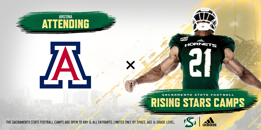 Sac State Football (@sachornetsfb) on Twitter photo Come compete in front of a bunch of Division I schools, including <a href="/ArizonaFBall/">Arizona Football</a>, on June 15th & 16th. Spots are filling up quick! Register now at: hornetfootballcamps.com Come compete in front of a bunch of Division I schools, including <a href="/ArizonaFBall/">Arizona Football</a>, on June 15th & 16th. Spots are filling up quick! Register now at: hornetfootballcamps.com